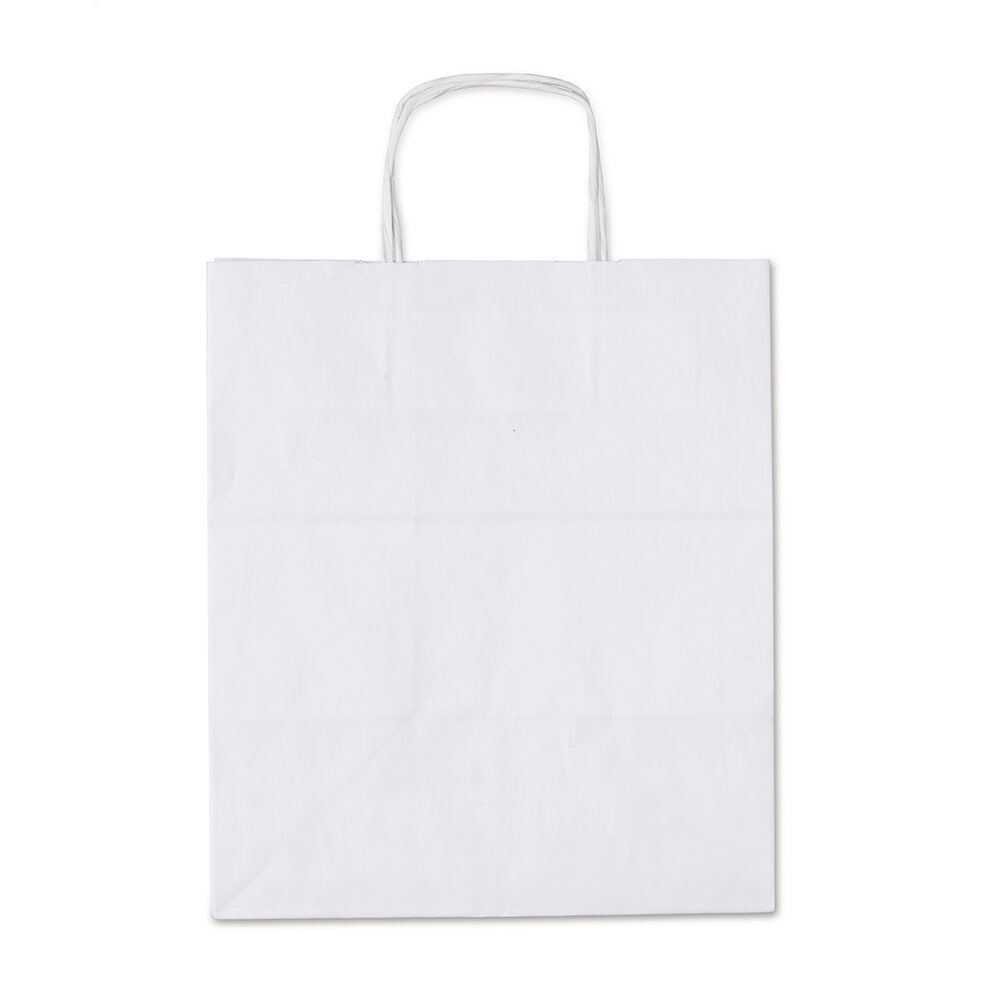 X25PCS CARRYING BAG PASTIPACK WHITE 28X20X32CM