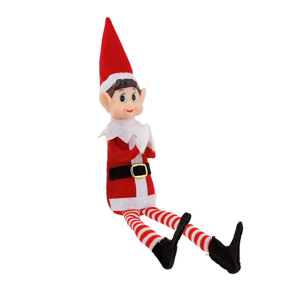 X1PC ELF ON THE SHELF 36CM RED