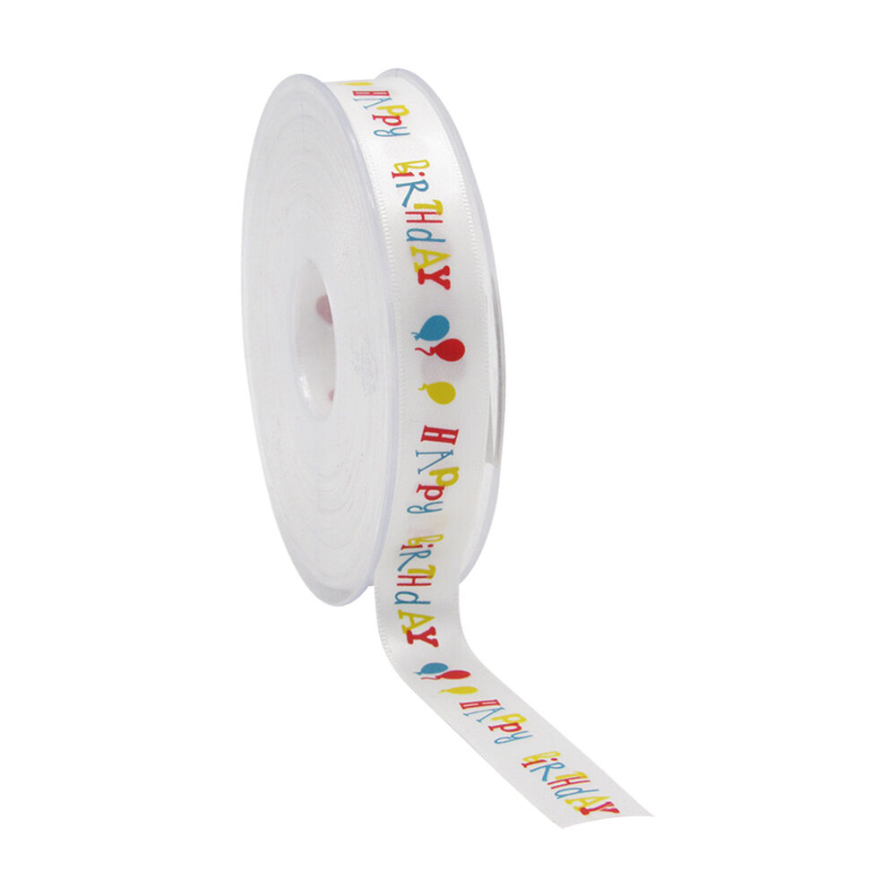 X1PC RIBBON HAPPY BIRTHDAY 25MX15MM