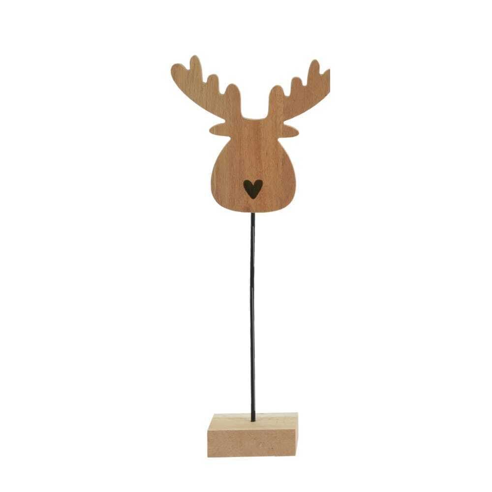X1PC REINDEER HEAD ON FOOT 36CM