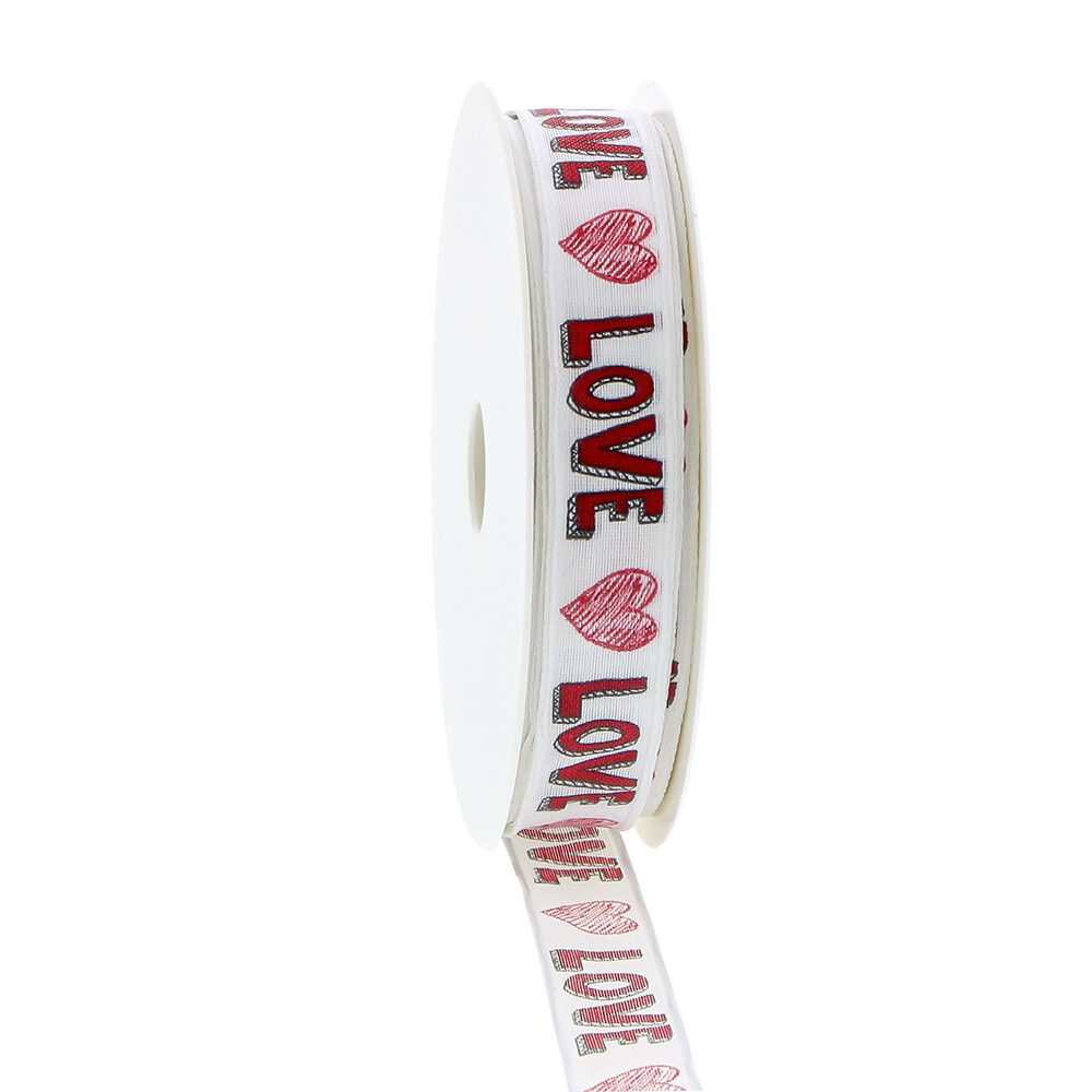 X1PC RIBBON SPARKLING LOVE 20MX15MM