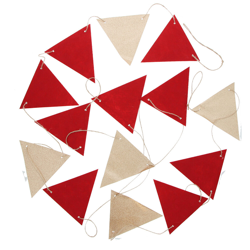 X1PC DRAPEAU ROUGE DORE