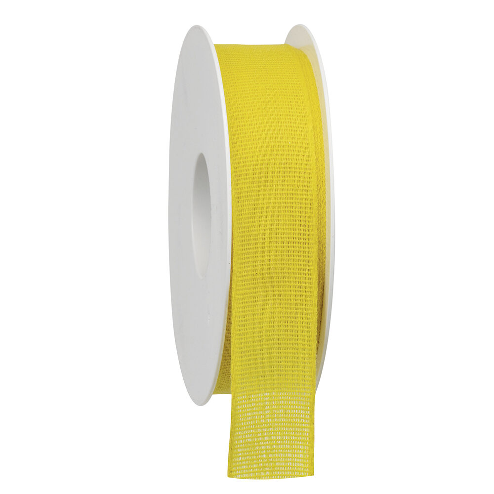 X1PC RIBBON NATURE TAFT YELLOW 20MX25MM
