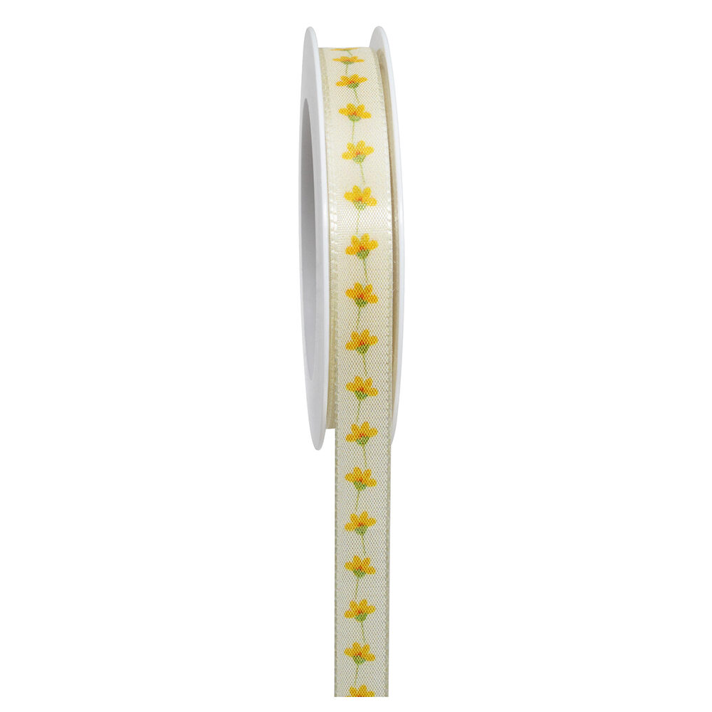 X1PC RUBAN CHARMING JAUNE 18MX15MM