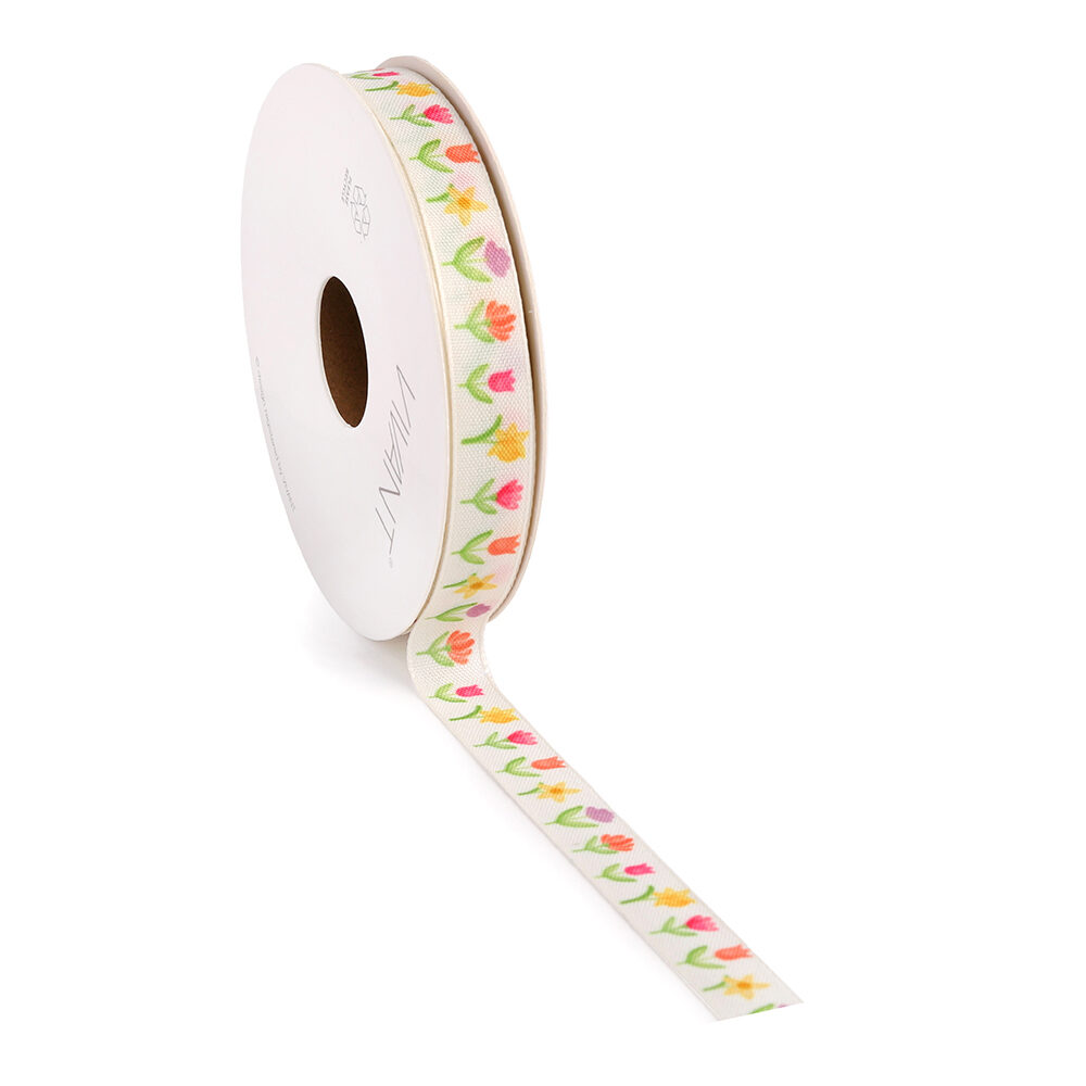 X1PC RIBBON SPRING FLOWER 15MX15MM