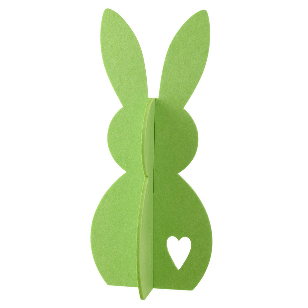 1xLAPIN FEUTRE VERT 60CM