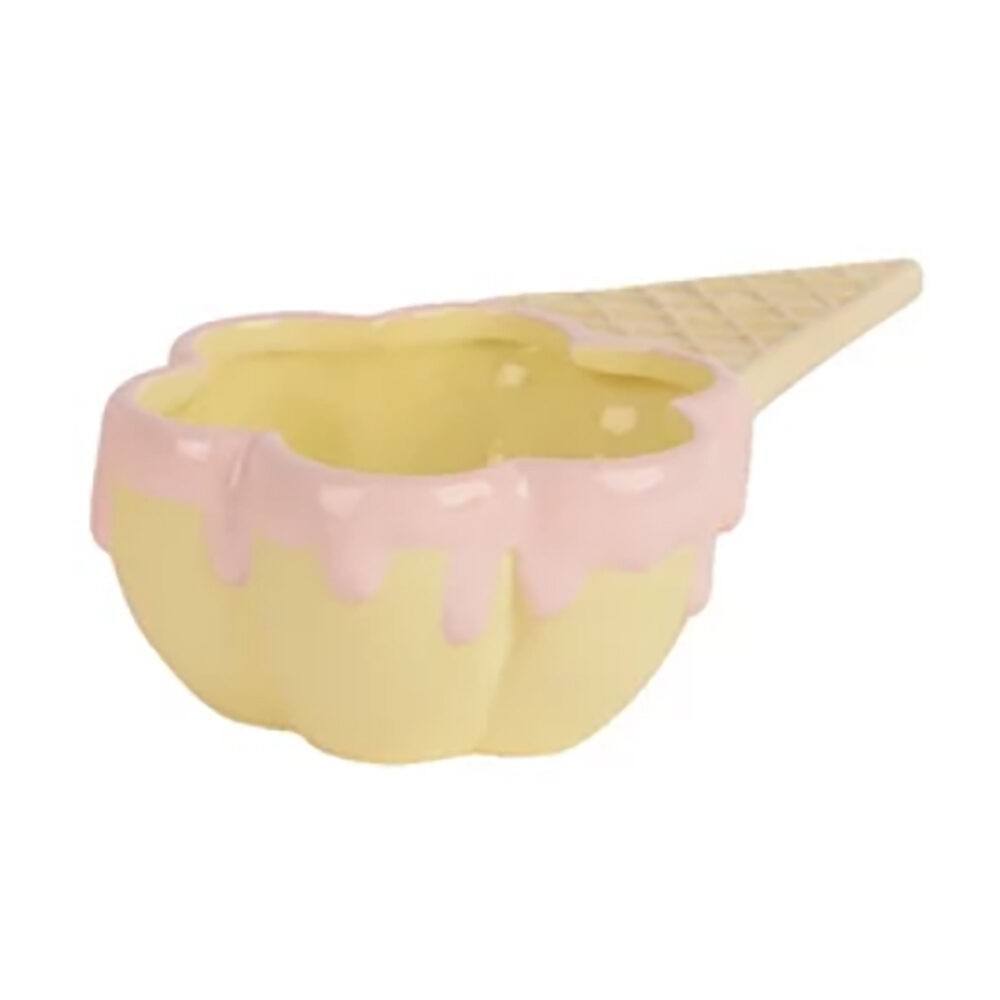 1xCOUPE A GLACE ALLONGEE ROSE 20CM