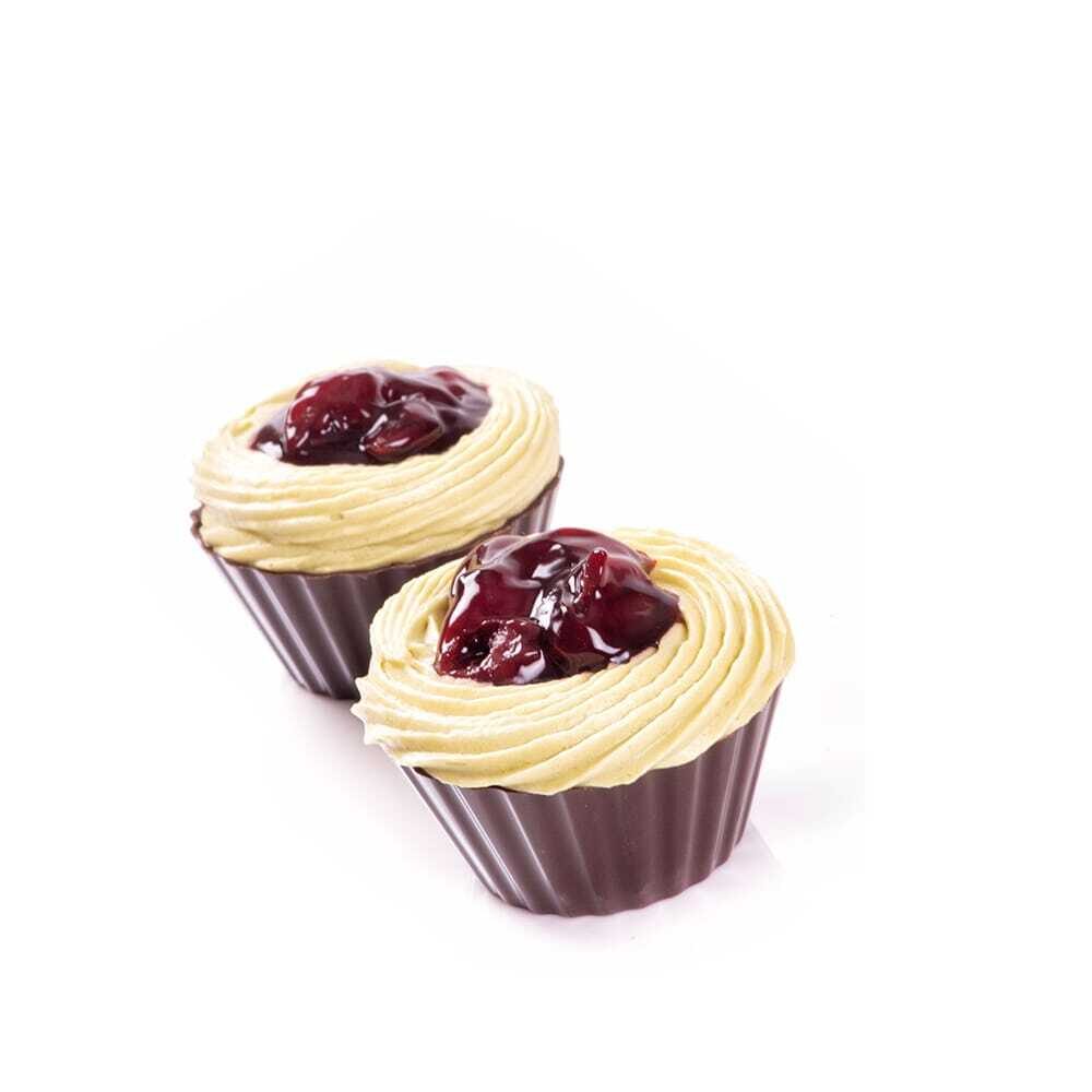 X84ST CHOCOLATE DECOR BALLERINA CUP DARK DOBLA