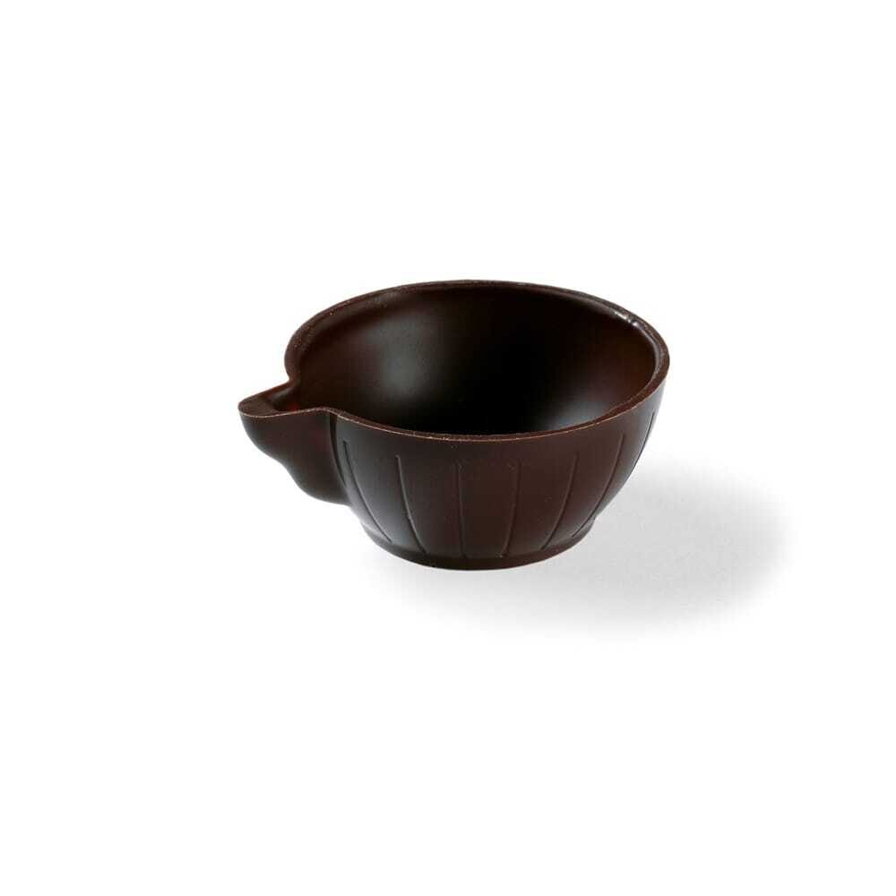 X168ST CHOCOLATE DECOR COFFEE CUP DARK DOBLA