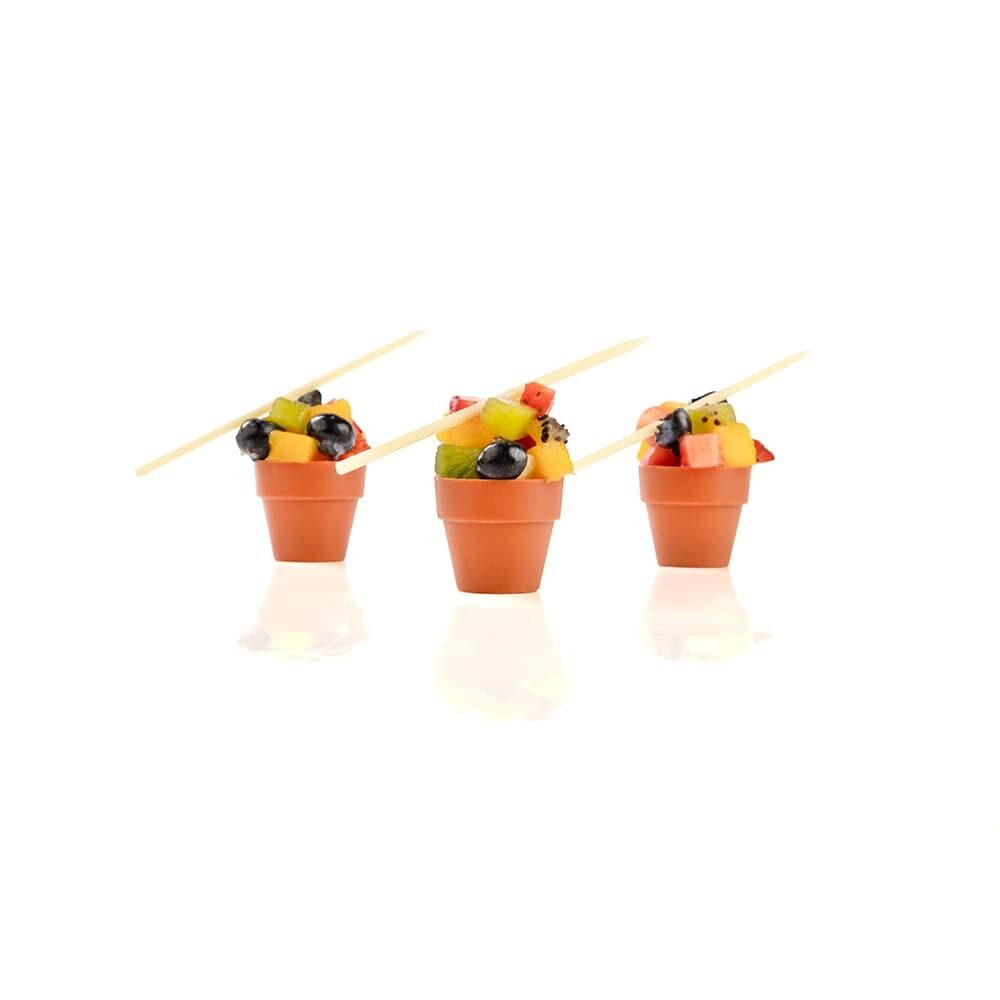 X24ST CHOCOLAT DECOR FLOWER POT CUP MINI DOBLA