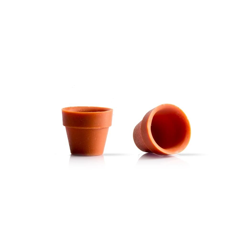 X24ST CHOCOLAT DECOR FLOWER POT CUP MINI DOBLA