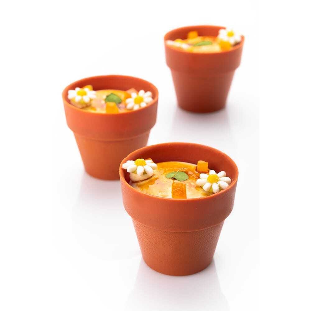 X28ST CHOCOLAT DECOR FLOWER POT LARGE DOBLA