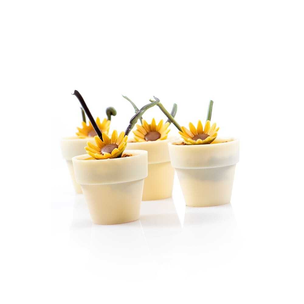 X28ST DÉCOR CHOCOLAT FLOWER POT LARGE WHITE DOBLA