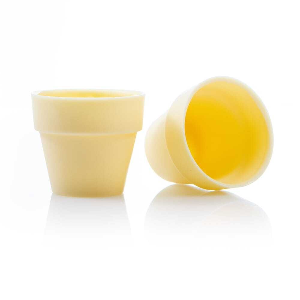 X28ST DÉCOR CHOCOLAT FLOWER POT LARGE WHITE DOBLA