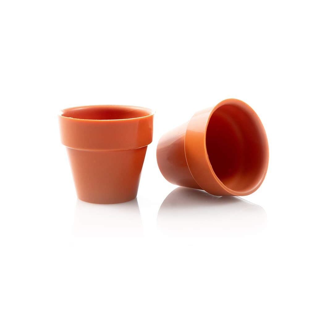 X66ST DÉCOR CHOCOLAT FLOWER POT 45 MM DOBLA