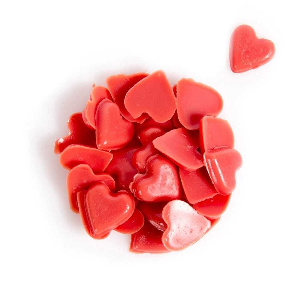 X0,6KG CHOCOLATE DECOR SPRINKLE HEARTS RED DOBLA