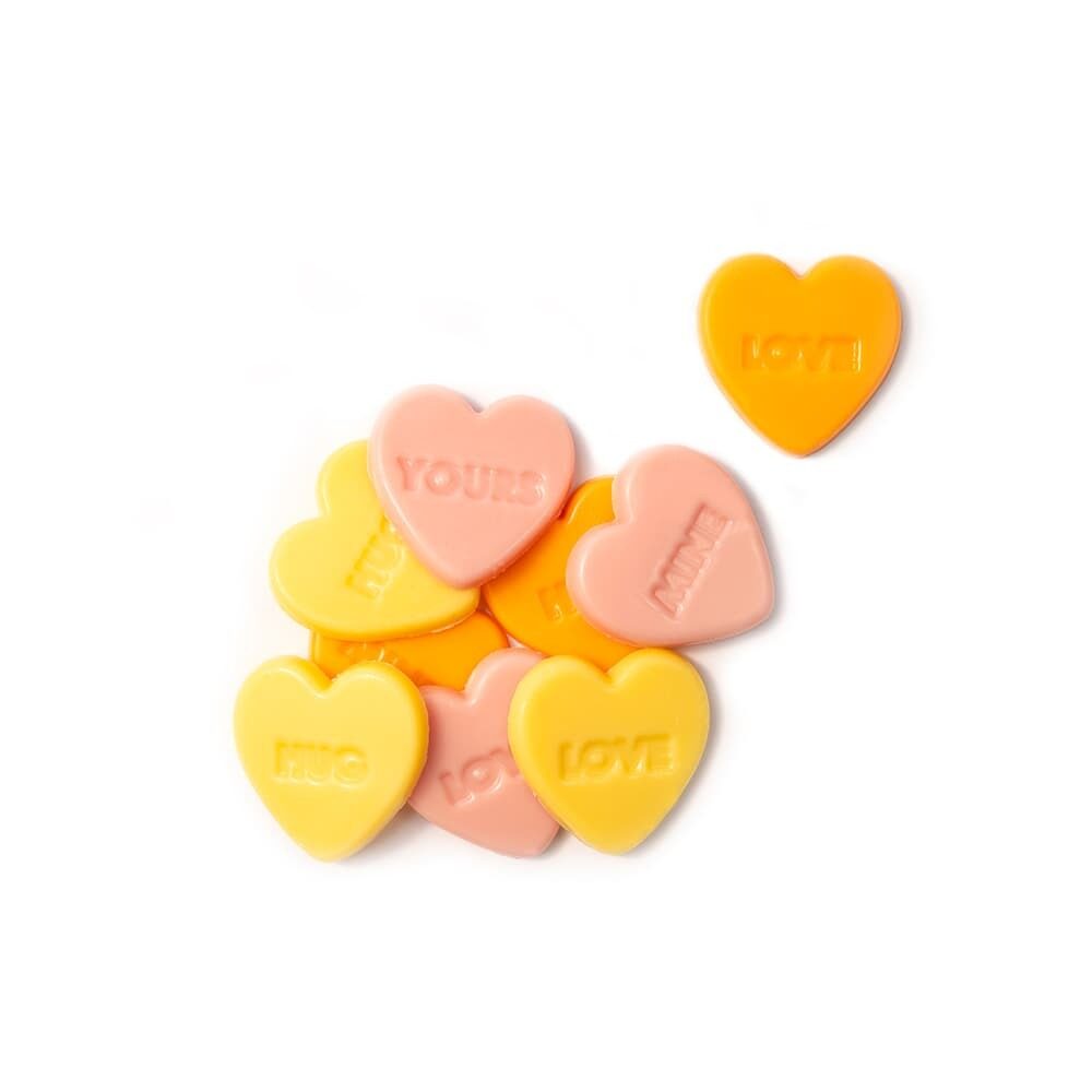 X312ST DÉCOR CHOCOLAT HEARTS LOVE MESSAGES ASSORTMENT DOBLA