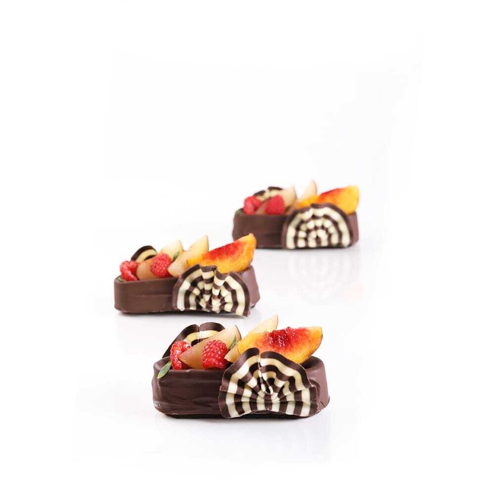 X2,5KG CHOCOLATE DECOR FOREST SHAVINGS DARK/WHITE DOBLA