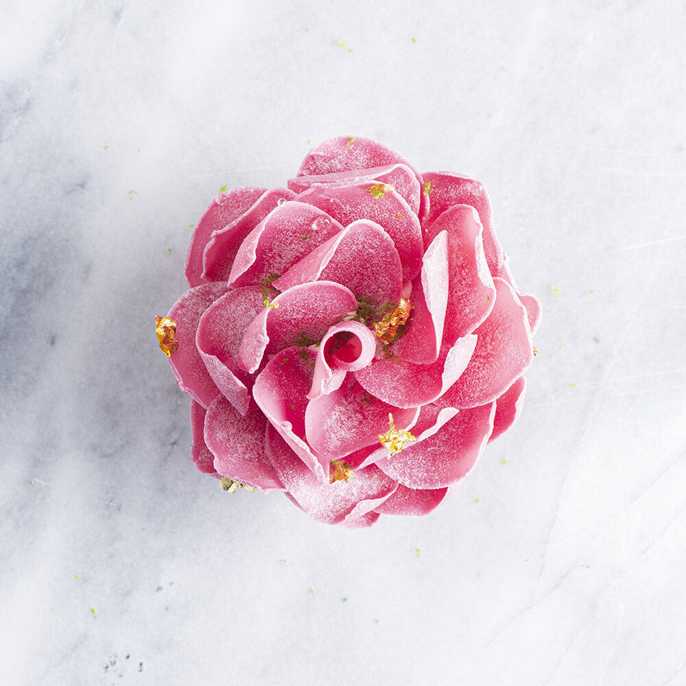 X150ST CHOCOLATE DECOR ROSE PETALS PINK DOBLA