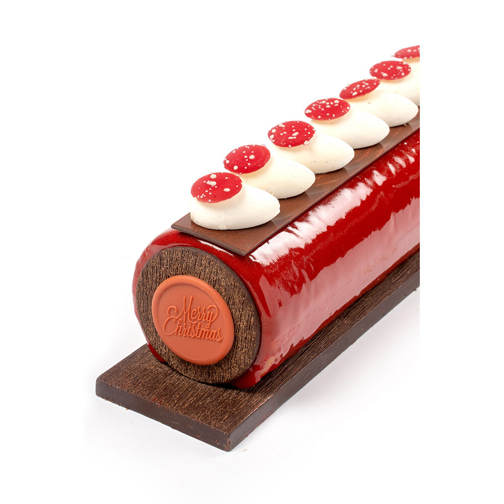 X154PC DÉCOR CHOCOLAT MERRY CHRISTMAS SEAL (SCEAU) DOBLA