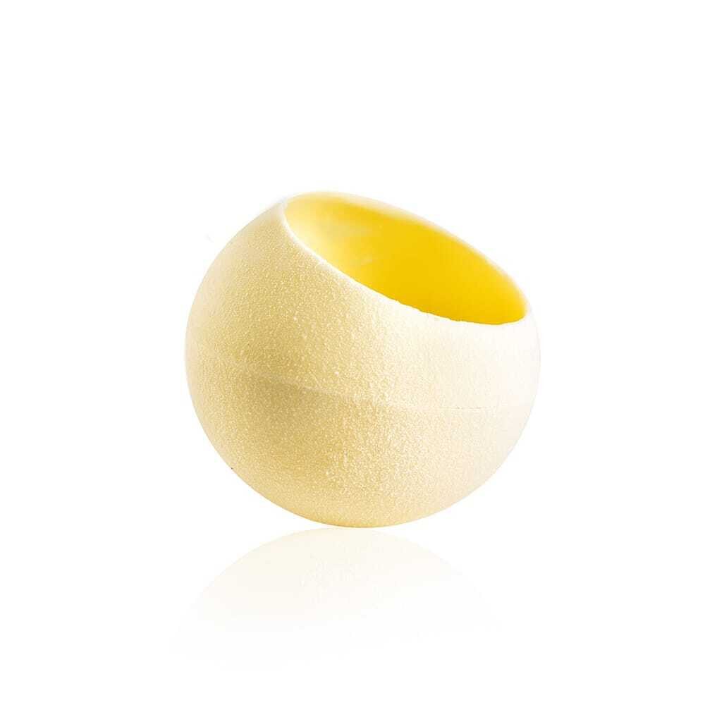 X22ST DÉCOR CHOCOLAT SPHERE VELVET WHITE 8CM DOBLA