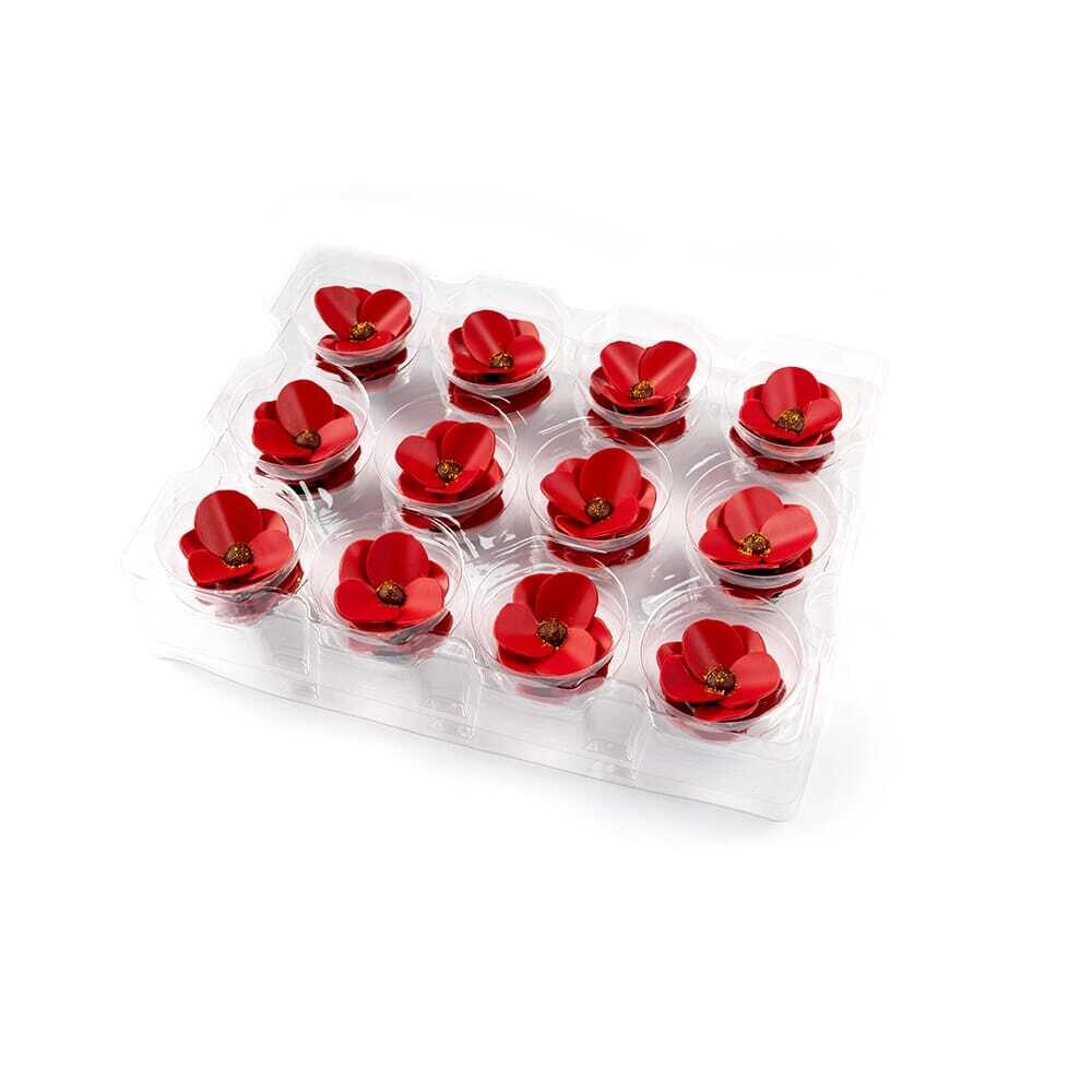 X24ST DÉCOR CHOCOLAT POPPY FLOWER DOBLA