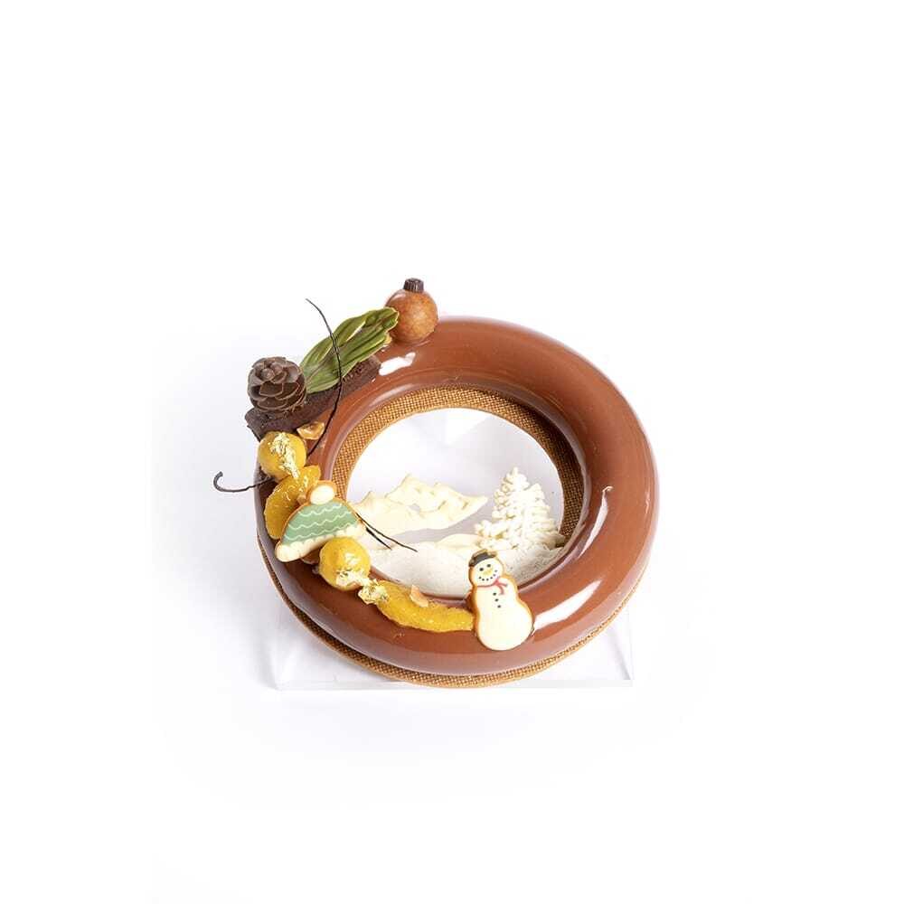 X80ST CHOCOLATE DECOR PINE TWIG DOBLA