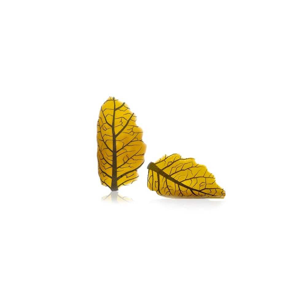 X144ST DÉCOR CHOCOLAT CURVY LEAF YELLOW DOBLA