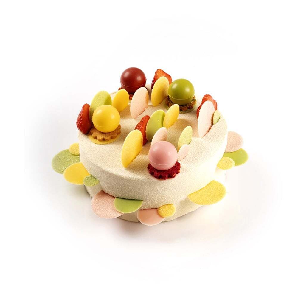 X420ST CHOCOLATE DECOR SPOTS PASTEL Ø 37-28-24-17 MM DOBLA