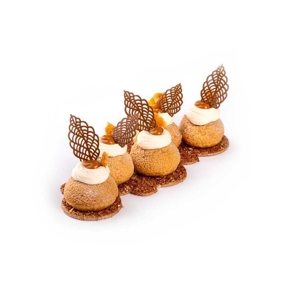 X180ST DÉCOR CHOCOLAT LACE LEAF MILK ASSORTMENT DOBLA