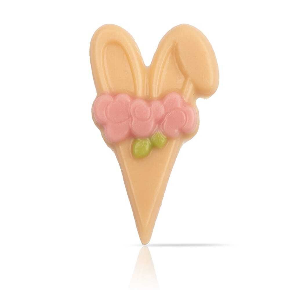 90xDECO CHOC OREILLES LAPIN FLEURS