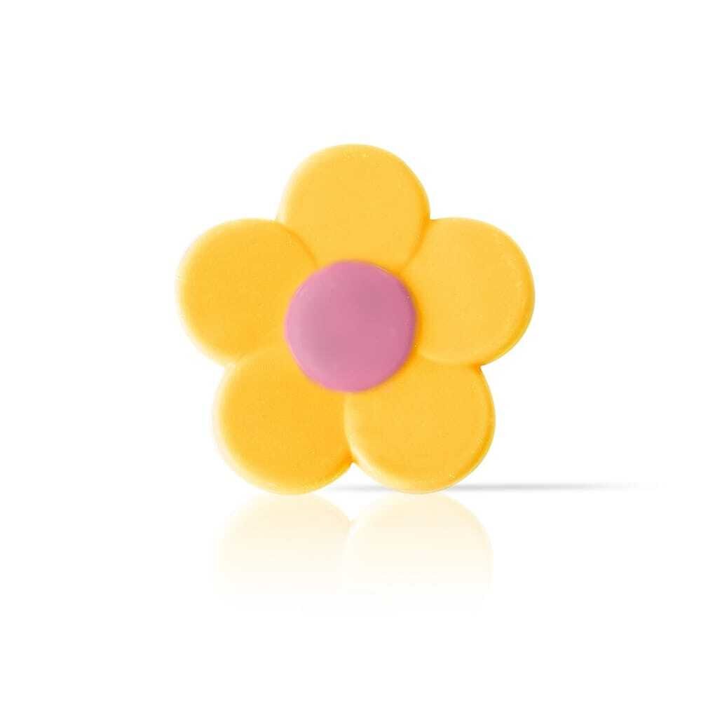 X302ST CHOCOLATE DECOR BUTTERCUP (YELLOW FLOWER) DOBLA