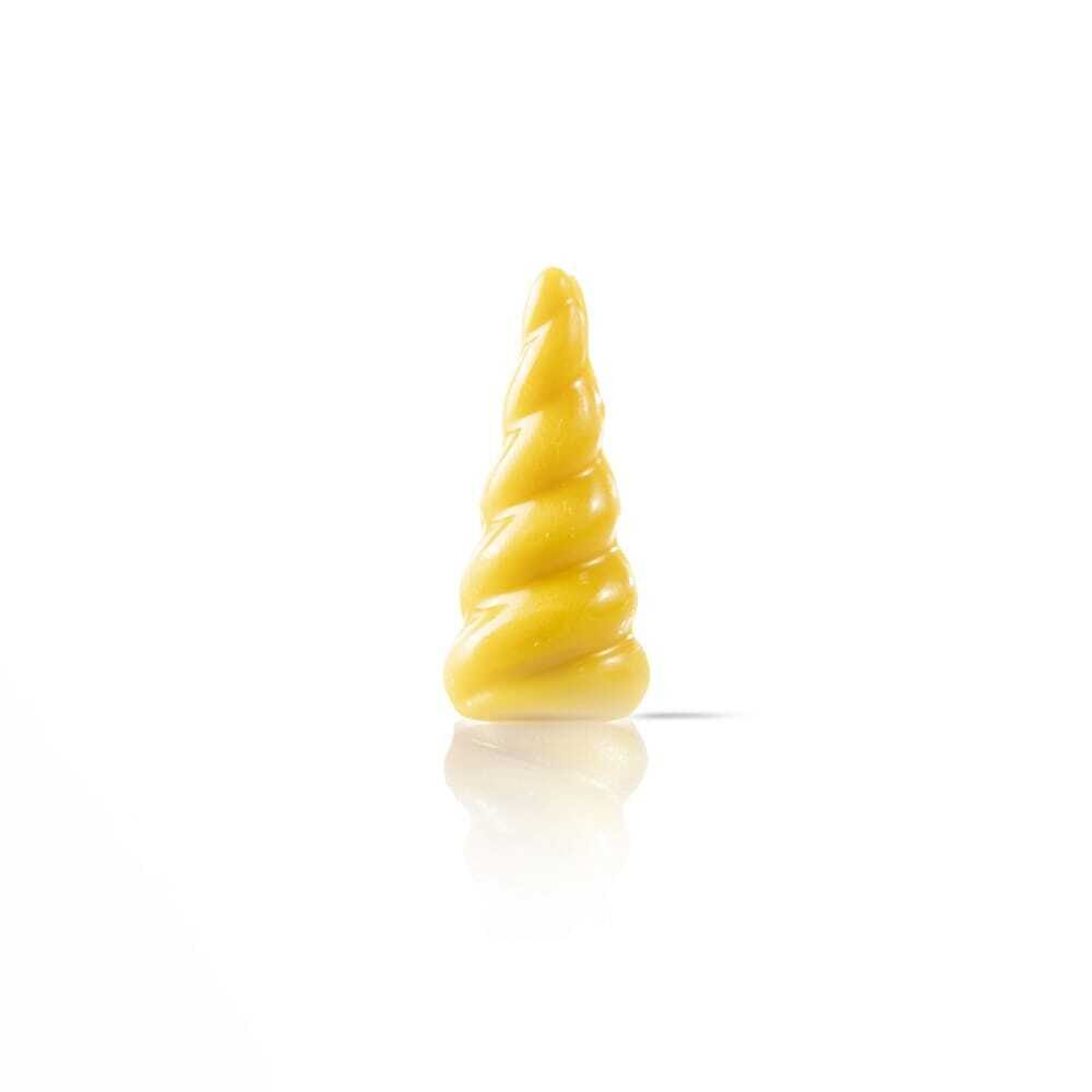 X144PC CHOCOLATE DECOR UNICORN YELLOW DOBLA