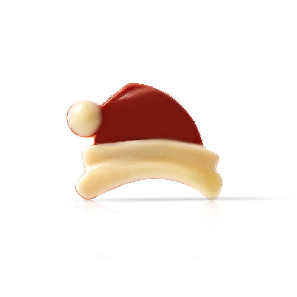 X218PC DÉCOR CHOCOLAT SANTA HAT DOBLA