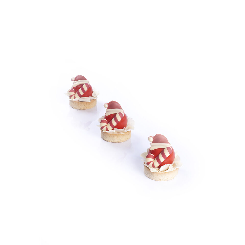 X218PC DÉCOR CHOCOLAT SANTA HAT DOBLA