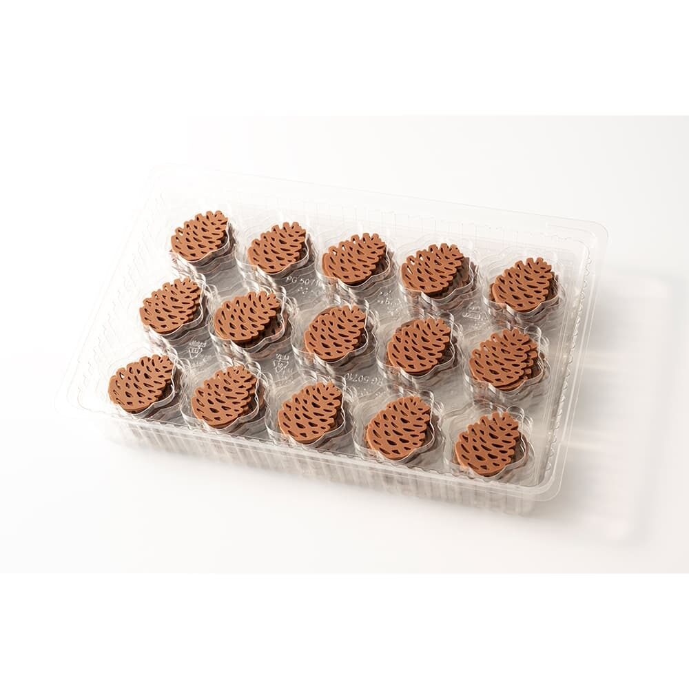 X180ST DÉCOR CHOCOLAT CHRISTMAS LACE PINECONE DOBLA