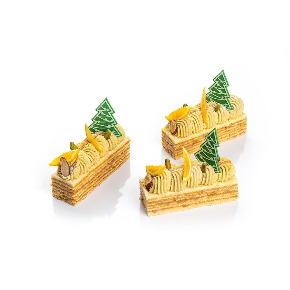 X72ST DÉCOR CHOCOLAT CHRISTMAS TREE GREEN LAYERED DOBLA