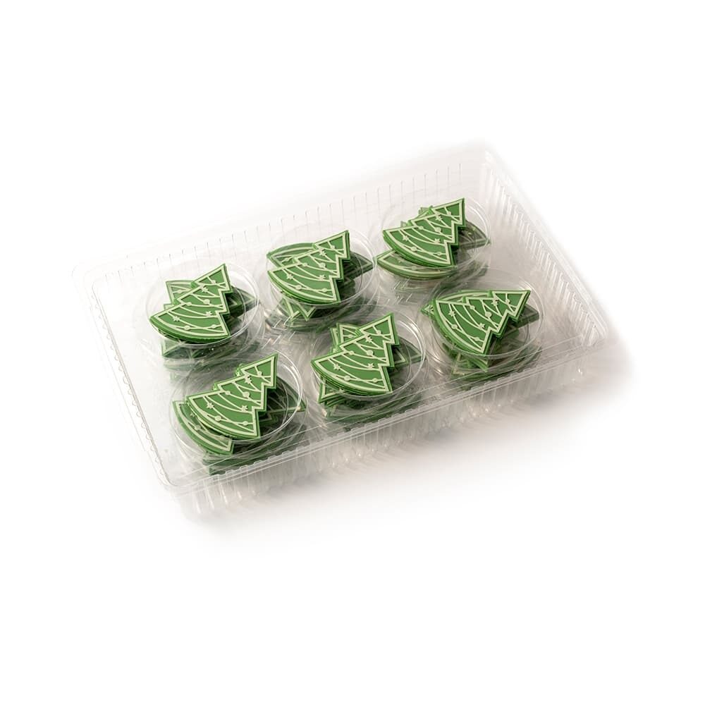 X72ST DÉCOR CHOCOLAT CHRISTMAS TREE GREEN LAYERED DOBLA