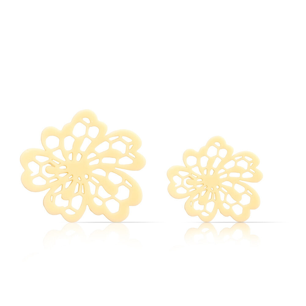 X96ST DECOR CHOCOLAT LACE FLOWER WHITE ASSORTIMENT DOBLA