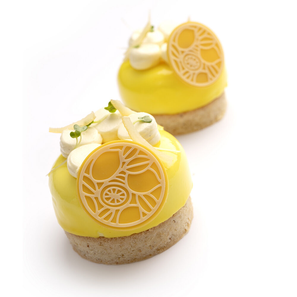 X144PC CHOCOLATE DECOR LAYERED LEMONS DOBLA DOBLA