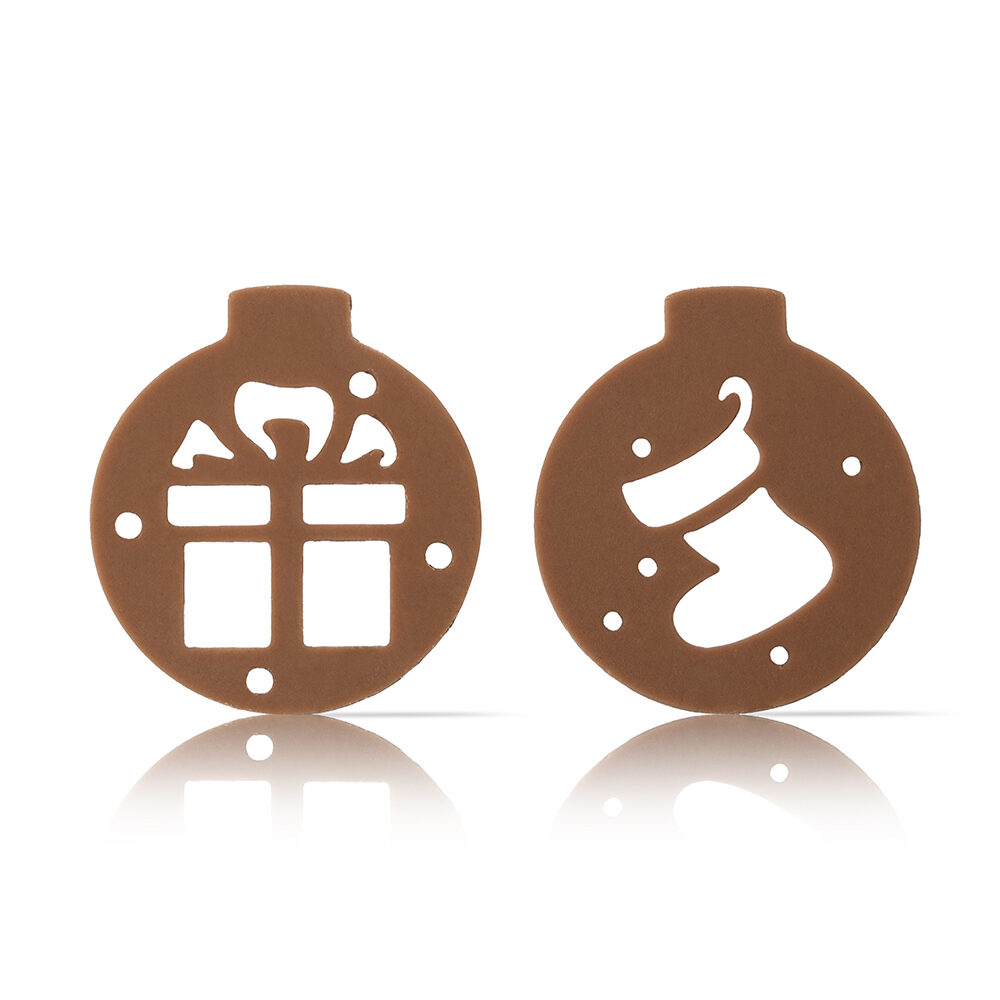 X324ST CHOCOLADEDECOR LACE BAUBLES MILK ASSORTMENT DOBLA