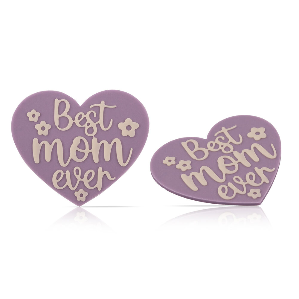 96xCHOC.DECOR HEART LAYER BEST MOM