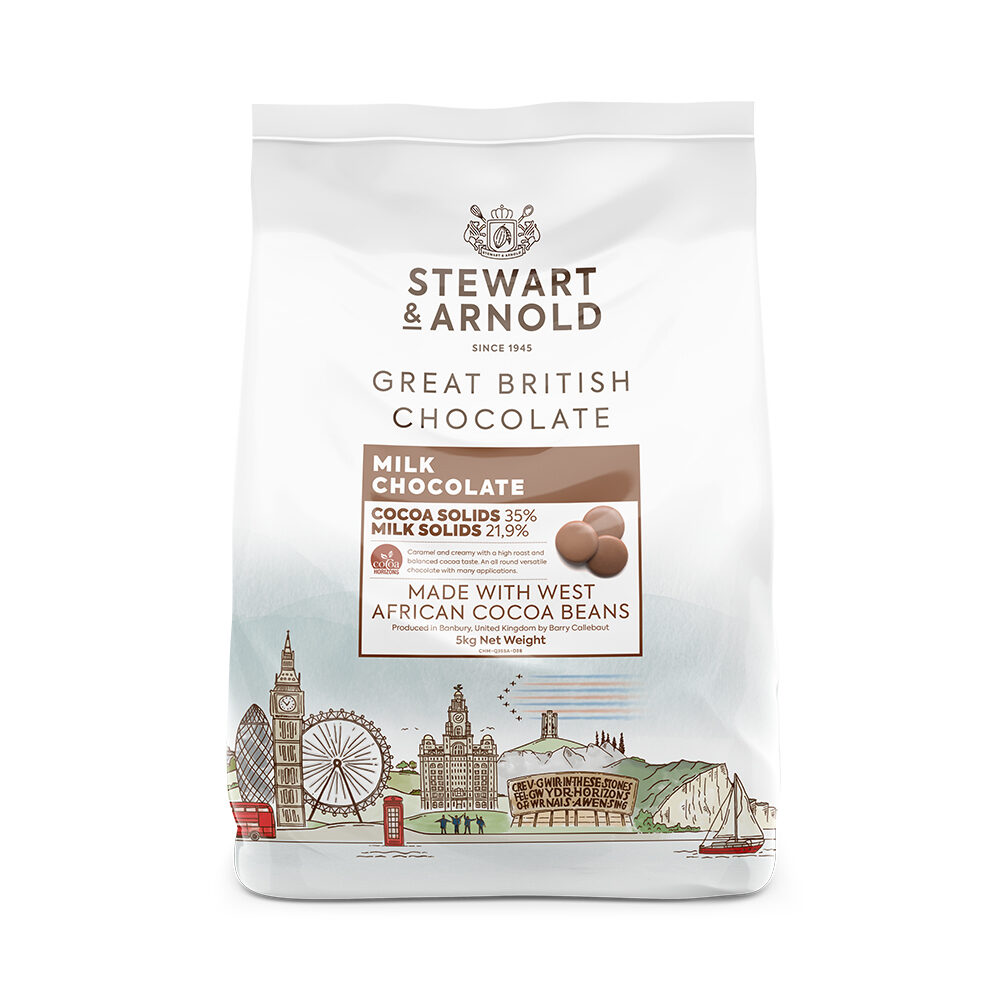 X 5KG STEWART & ARNOLD MILK CHOCOLATE CHM-Q35SA-62B