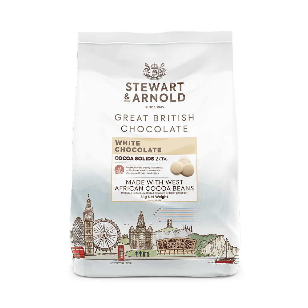 X 5KG STEWART & ARNOLD WHITE CHOCOLATE CHW-Q27SA-62B