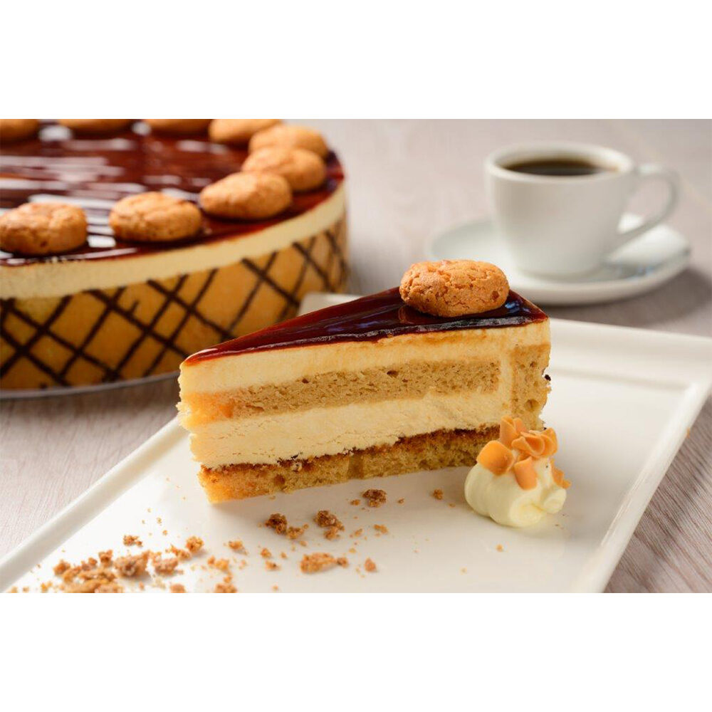 X 1PC CARAMEL AND AMARETTI CHARLOTTE
