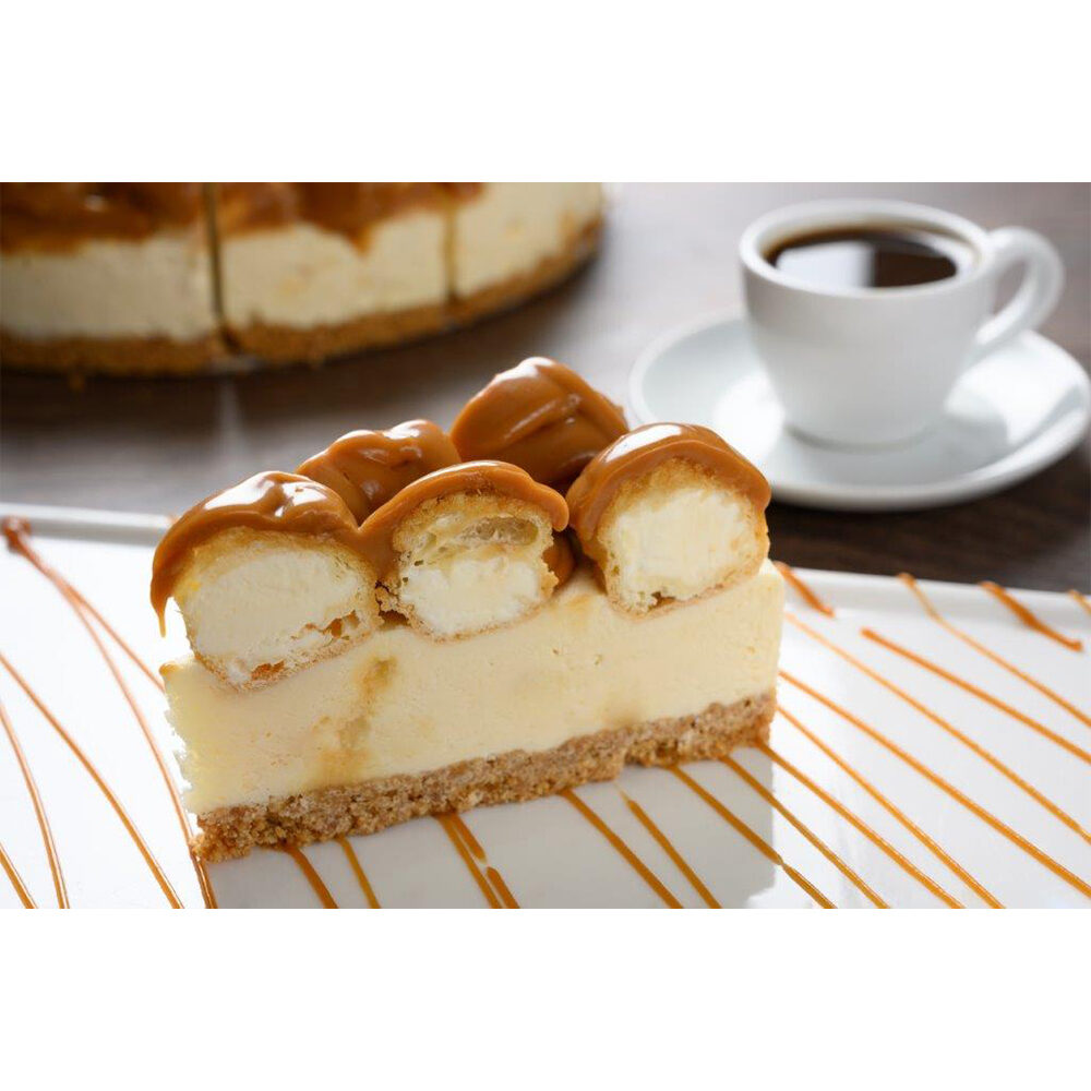 X 1PC TOFFEE PROFITEROLE CHEESECAKE UNCUT