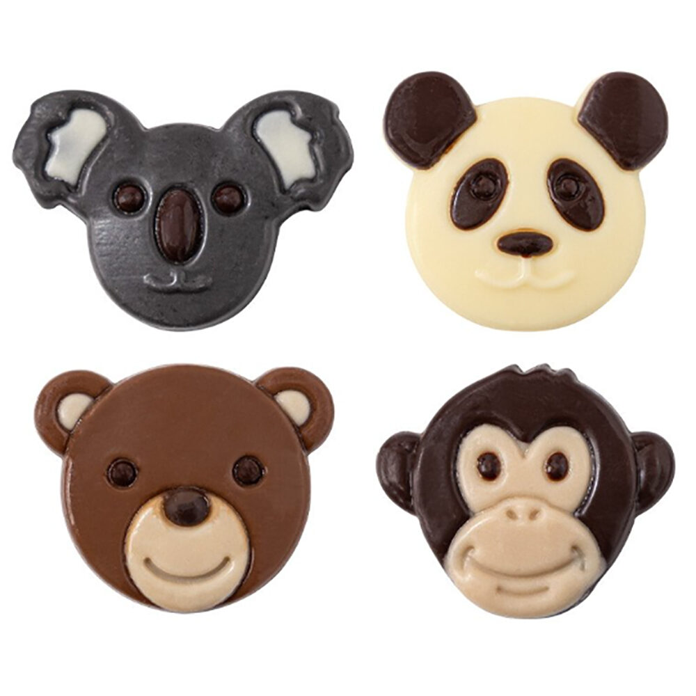 X72PC ASSORTMENT OF ANIMALS D.4CM CHOCOLATE 1001929