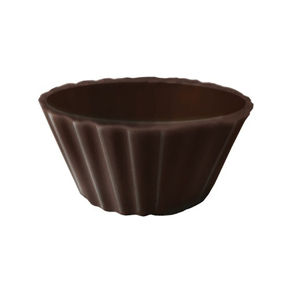 X84PC BALLERINA CUP L.6,5CM H.4CM DARK CHOCOLATE 1012016