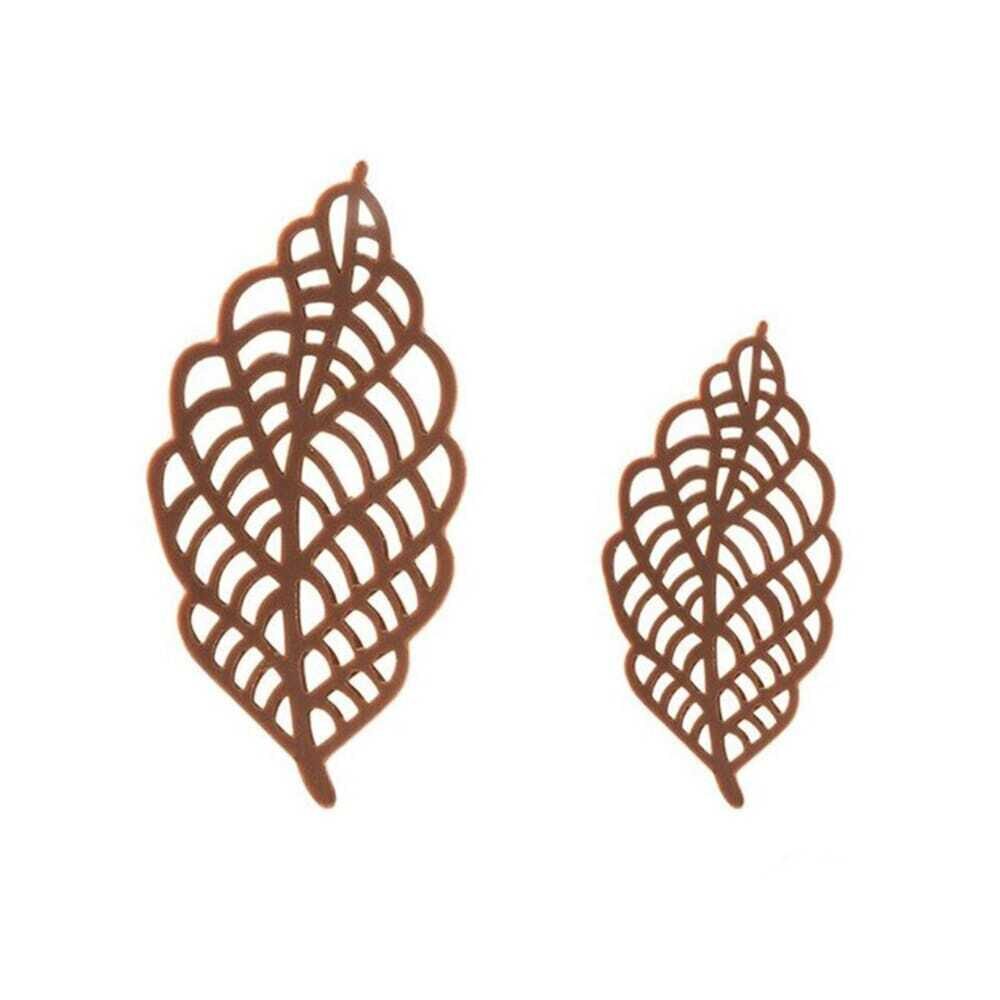 X180PC ASS. LACE LEAF MILK CHOCOLATE 1012261
