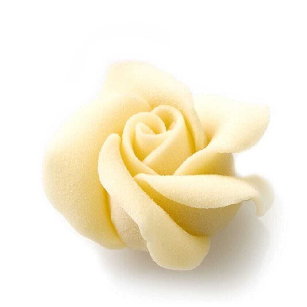 X15PC ROSE BLANCHE D.4,5CM CHOCOLAT 1012290